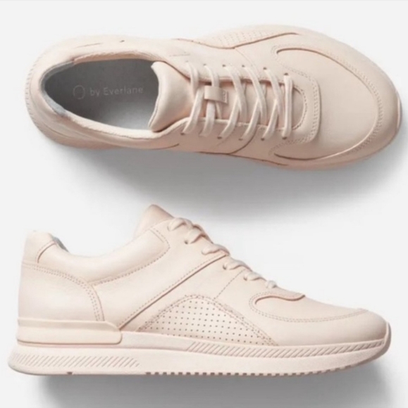 Everlane Shoes - Everlane Leather Tread Sneakers The Trainer Pale Pink